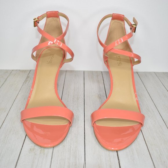 Michael Kors Women's Size 10 M Coral Pink Heels - Picture 1 of 8